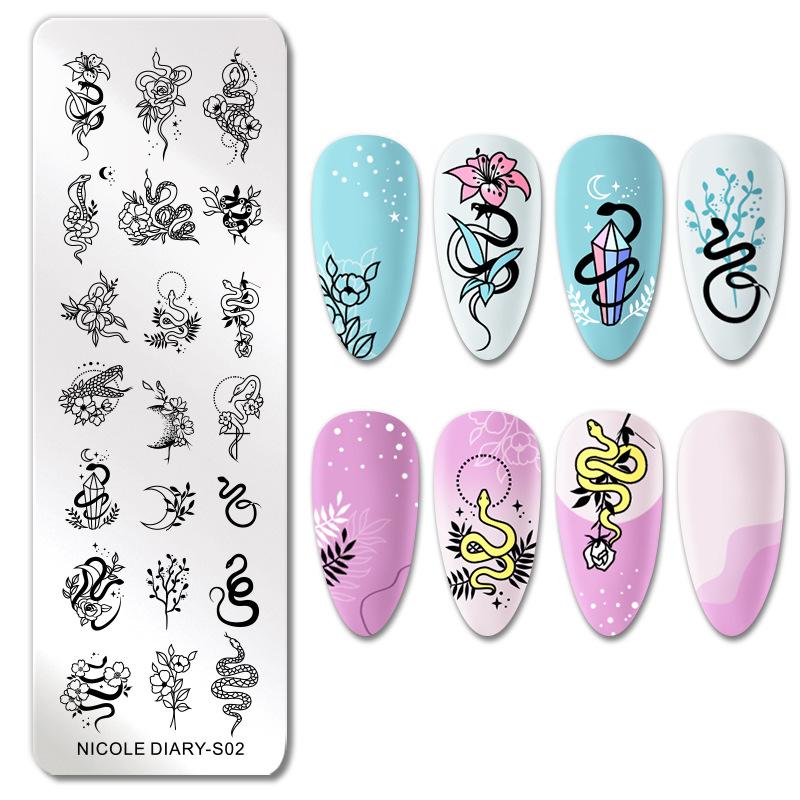 

Штамповочные пластины для дизайна ногтей в форме сердца, трафареты из нержавеющей стали «сделай сам», печать изображений, инструменты для штамповки маникюра