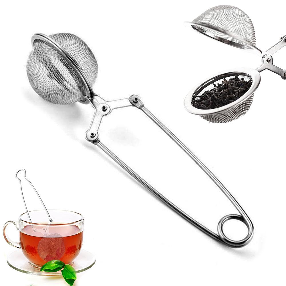 1-4Pcs Tea Infuser Handle Tea Ball Sphere Mesh Tea Strainer Coffee Herb Spice Filter Diffuser Kitchen Gadget Stainlesss Steel