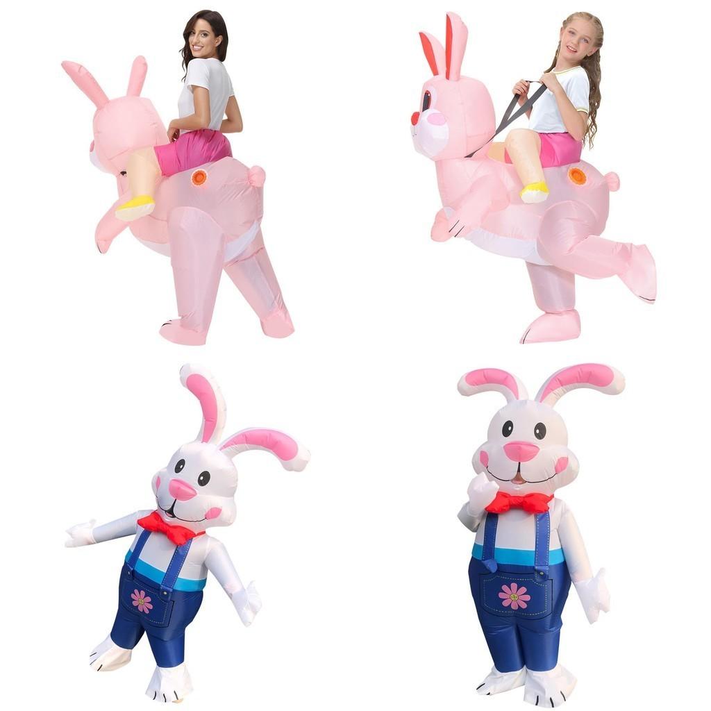 Easter Inflatable Rabbit Costume For Creative Halloween Stage Performance And Funny Cosplay Adult Size