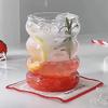 1-4 BUC Pahar Creativ de Sticlă Pahar Termorezistent Veselă pentru Băuturi Ceai Suc Lapte Cafea Cană Acasă Pahare pentru Apă Cană cu Ondulații 350ml