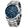 BY BENYAR Wristwatch Men's Chronograph Silver Blue