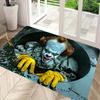 Halloween Carpet Horror Clown Floor Mat Outdoor Carpet Welcome Mat Soft Door Mat Rug Live Room Home Decoration