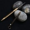 Portable Metal Rust-proof Spring Retractable Push-Pull Toothpick Fruit Fork