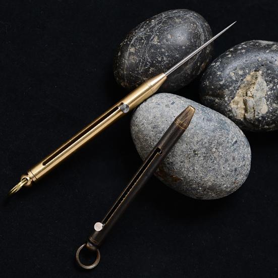 Portable Metal Rust-proof Spring Retractable Push-Pull Toothpick Fruit Fork