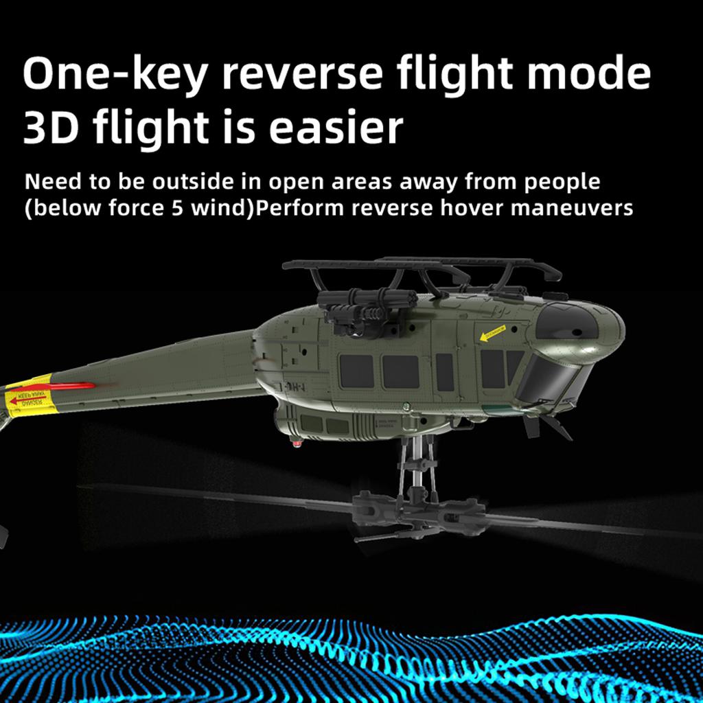 2.4G 6CH RC Helikoptéra, Hračky Armádní Letadlo, Jedno-vrtulová Bezkřidélková Helikoptéra na Dálkové Ovládání,