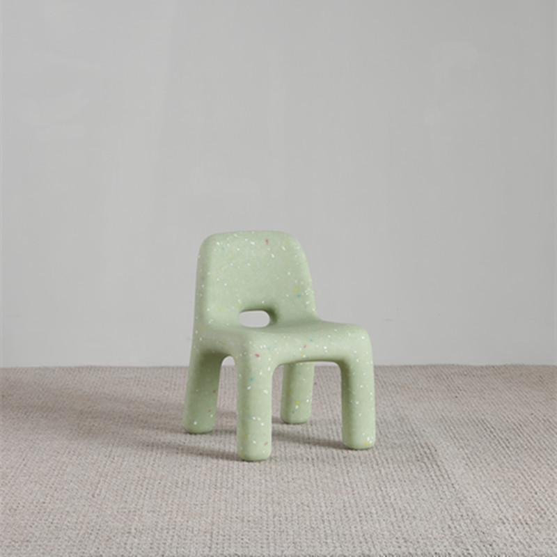 Nordic Creative Children s Chair - Simple Plastic Stool with Backrest for Kindergarten or Home Dining.