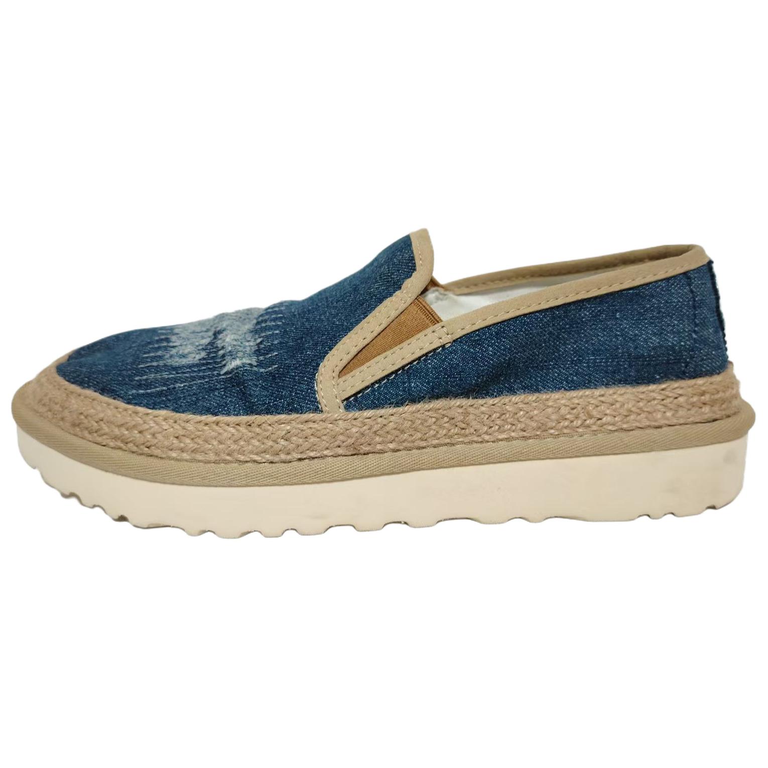 

UGG Rex Эспадрильи Деним Слипоны Низкие Повседневные Кроссовки Мужские синие 1110976-DEN 41