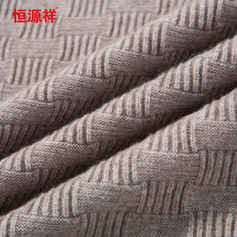 Hengyuanxiang Men's Thick Mock Neck Knit Sweater