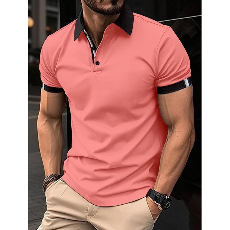 Men's Essential! Short Sleeve Polo Shirt, Slim Fit Stylish Casual Top
