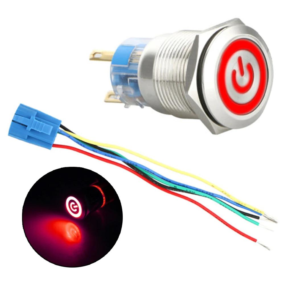 Self-locking Switch Button Switch Tool Useful Waterproof Parts Push 5A/250VAC 5A/30VDC Accessories High Quality