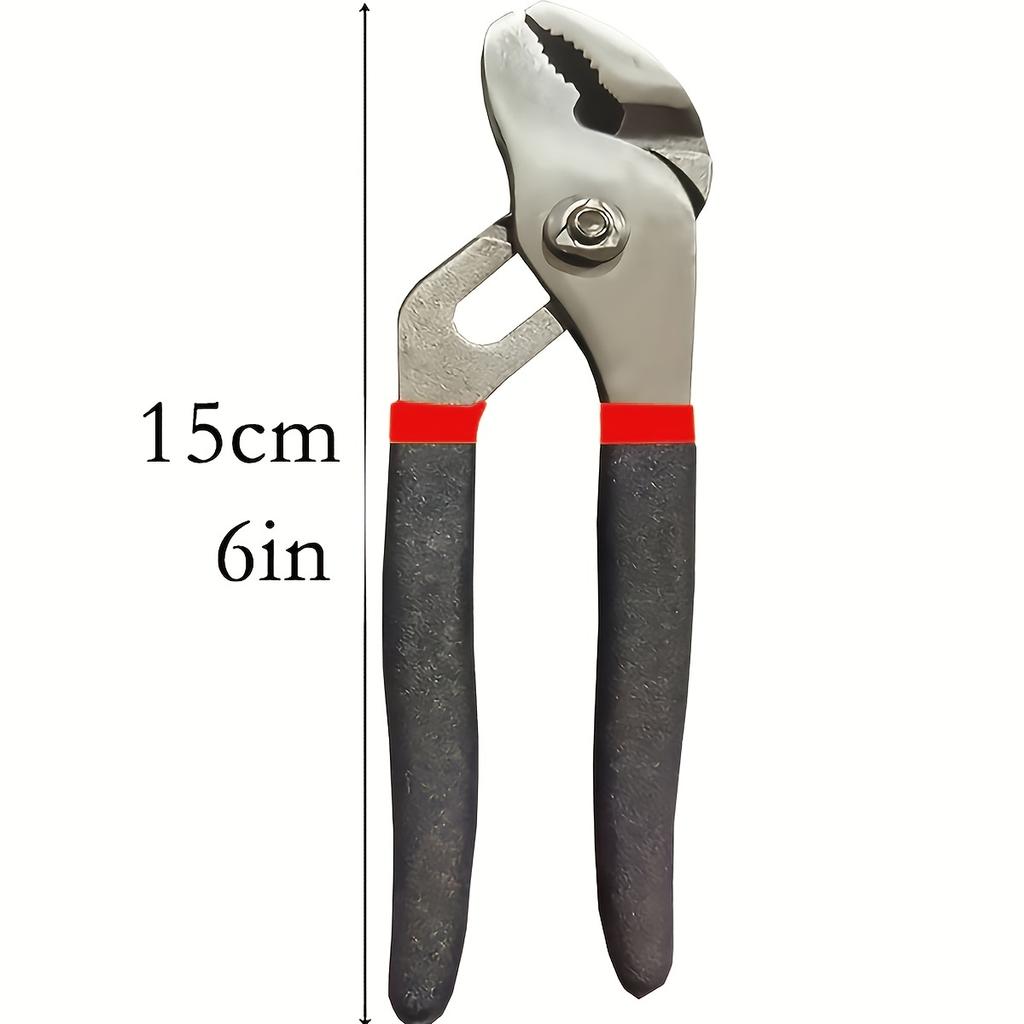 Generies Brands Straight Jaw Tongue and Groove Pliers,Water Pump Pliers Groove Joint Pliers,Carbon Steel,High-Visibility Handle