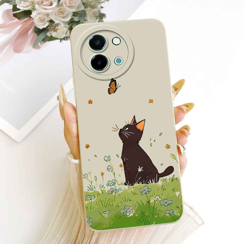 For vivo Y38 5G Case New Colorful Flower Sunset Silicone Back Cover For Vivo y38 Y 38 5G Shockproof Phone Cases Fundas Capa
