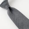 [Ogier] Men's Necktie, Wool Tie, Silk Blend, Made In Japan, Plain Woven Pattern, NW-A-015-GRAY