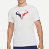 Nike Wimbledon Rafa Fan Logo Geometric Pattern Tennis Round Neck Short Sleeve T-Shirt Men Tops White DJ2583-100