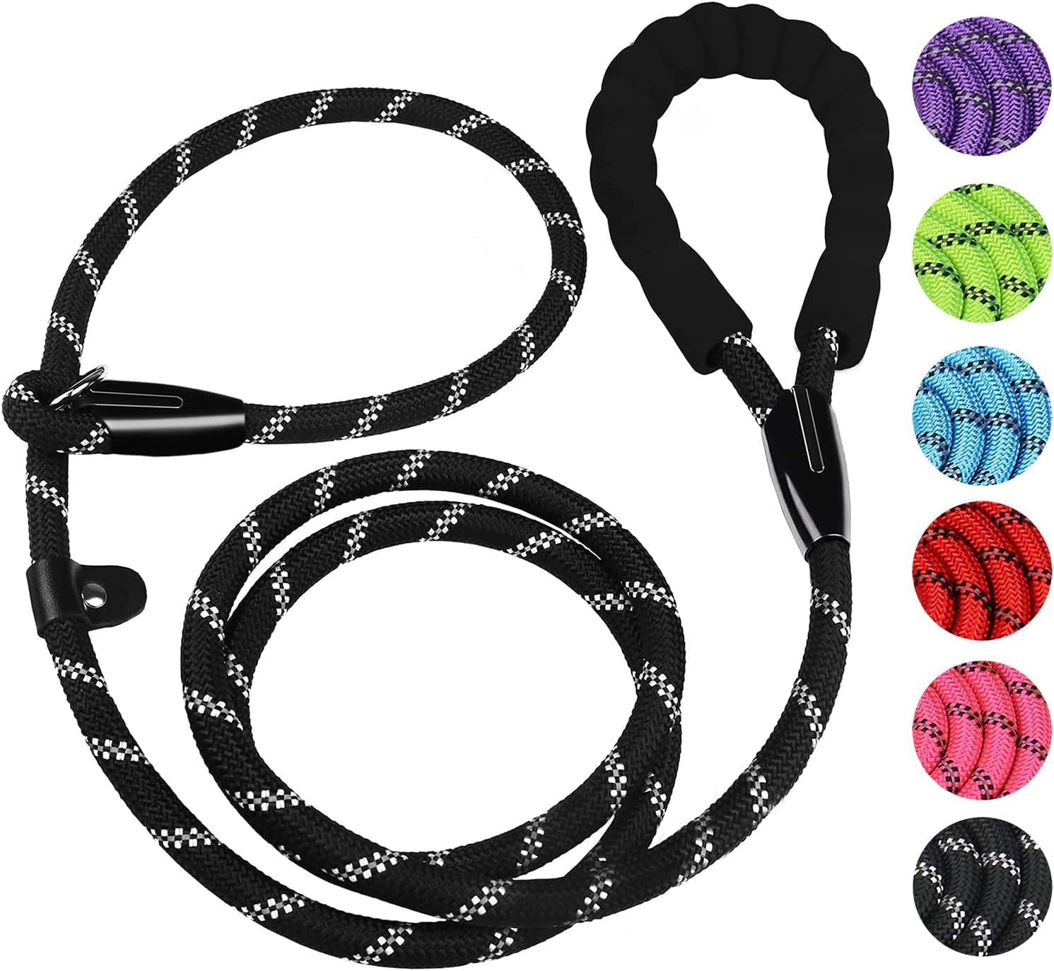Custom Rope Dog Lead Leashes Pet Traction Rope Leashes Dog Walking Training Lead for Medium Large Dogs (White,S) белый