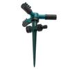 360 Degree Rotating Sprinkler, 3   Arms with 12 Spray Nozzles and Plastic Ground Plug, for Garden Lawn Yard Irrigation Watering
