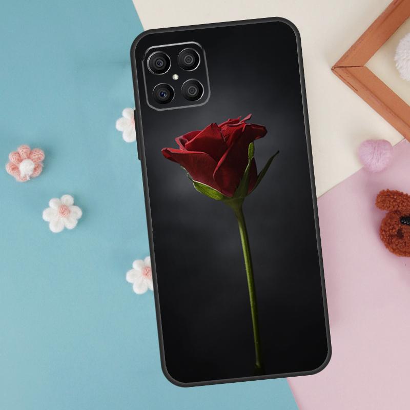 Red Rose Flower Case For Honor 200 Pro 50 70 90 X9a X8a X8 X9 X8b X9c X9b Honor Magic 7 Pro 5 6 Lite Cover
