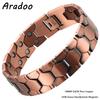 Reines Kupferarmband für Herren Magnetische Vintage-Armbänder Armband Verstellbarer Schmuck Geschenk mit Größenwerkzeug
