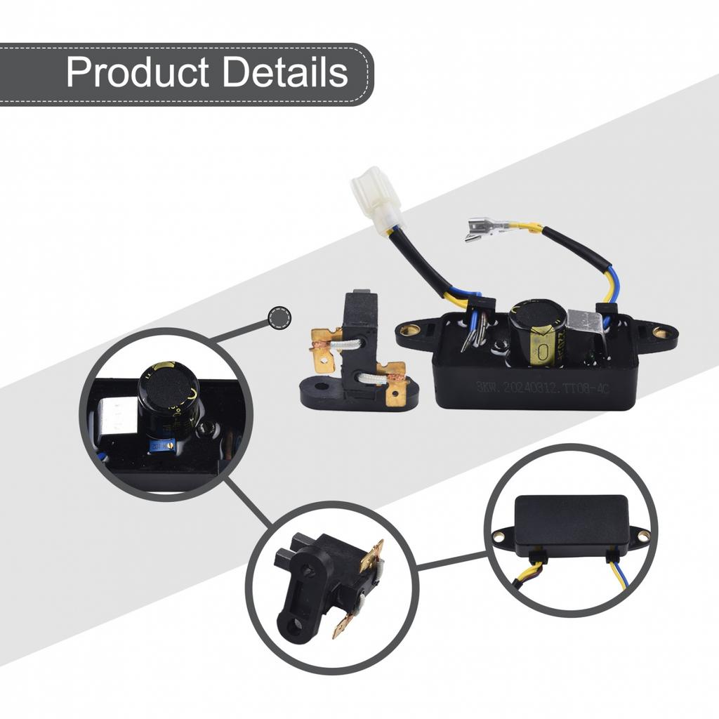 6 Wires Stabilizer Generator Parts Rectangular Voltage Regulator
