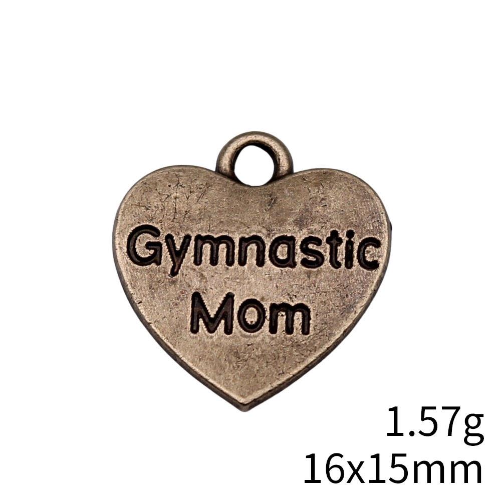 Gifts For Women Charms Bulk Family Member Heart Tags Charms Pendant Souvenir Male Pendant