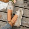 Spring and Autumn New Hemp Rope Versatile Solid Color Breathable Canvas Large Size Casual Women's Single Shoes Fashion One Foot Fisherman Shoes