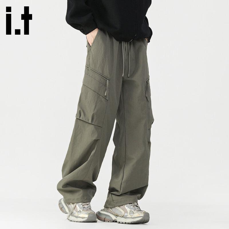 Fingercroxxit Men's Loose Fit Cargo Workwear Pants