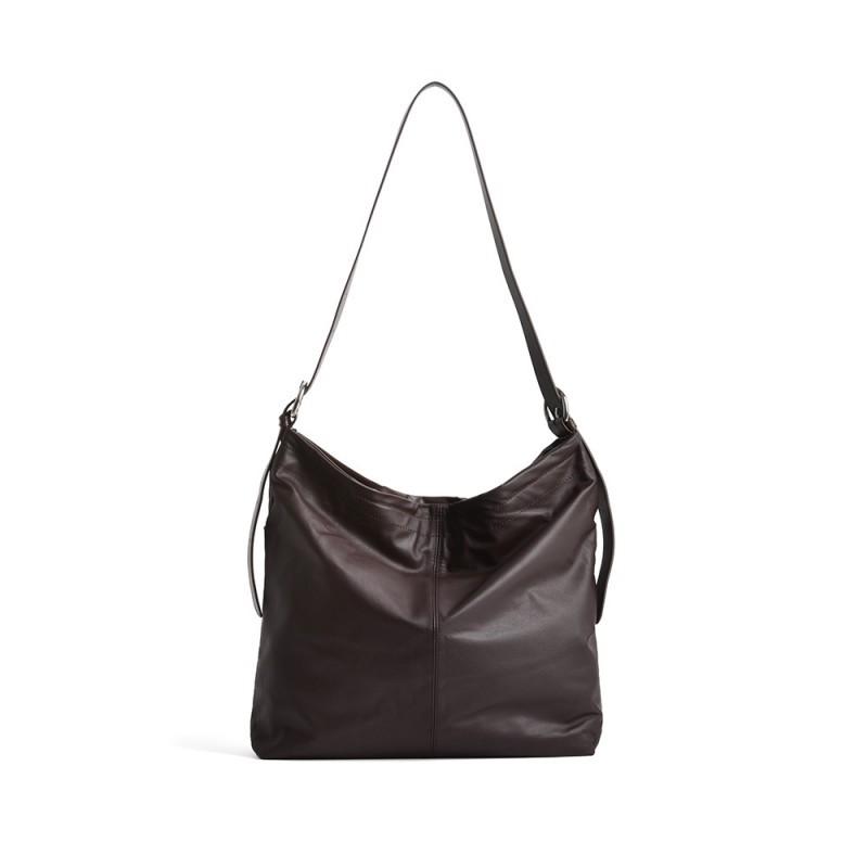 

Real Leather Women s Bag With High-end Feel Light Luxury Large Capacity Tote Layered Cowhide Shoulder Versatile Crossbody Commuting 32x11x31cm кофейный