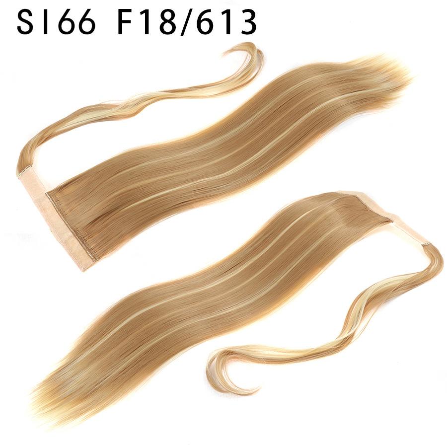 LISI HAIR Synthetic Fibers Are Clipped Onto A Ponytail Hairpin To Extend The Length of A Woman's Hair At High Temperature