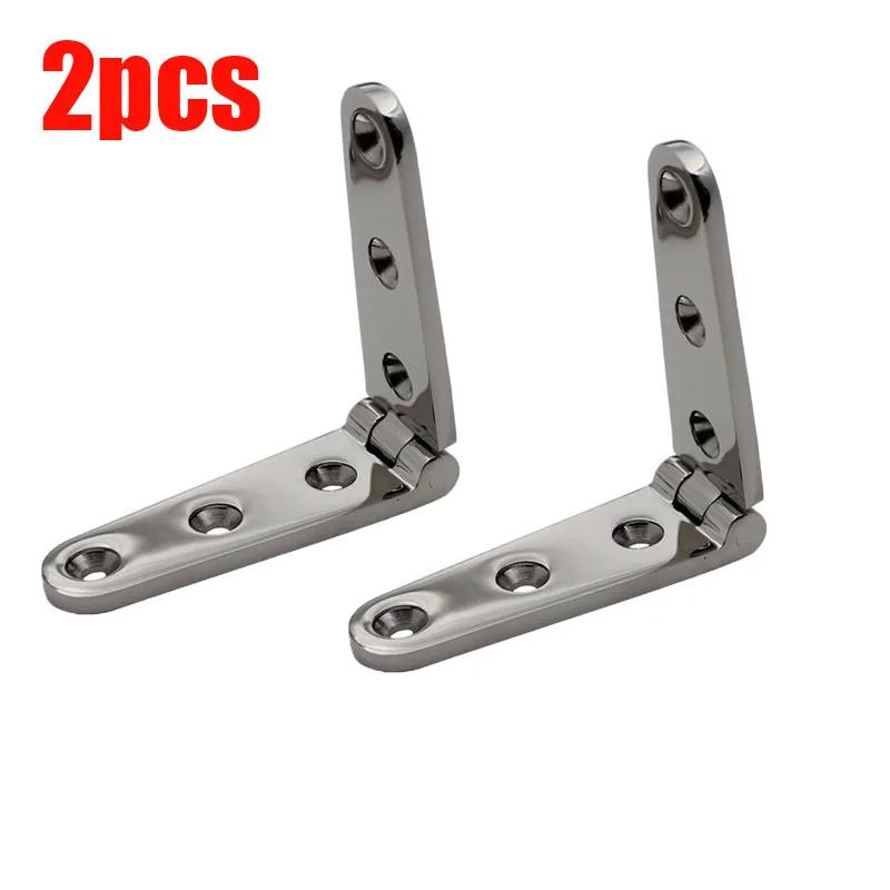 

316 Stainless Steel Marine Boat Deck Cast Long Strap Hinge 2pcs / 4Pcs 28x152mm With 6 Holes Mirror Polish Hardware Cast Door