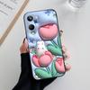 Für Realme 10 4G Hülle Lieblicher Panda Blume Weiche Silikon Handyhülle Für Realme 10 Pro+ Plus Funda Coque Realme10 Pro Plus Capa