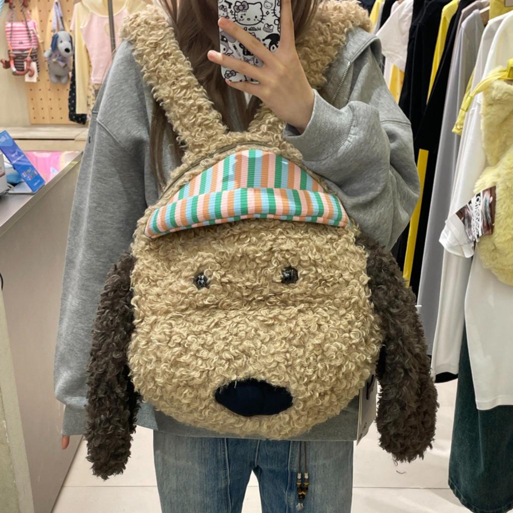 New cute puppy travel schoolbag large capacity backpack girl cartoon bag birthday gift computer bag