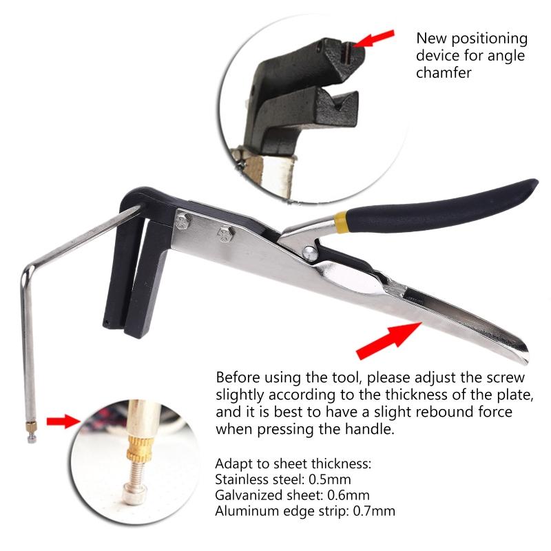 8CM Arc Angle Folding Tool Bender Steel Tool Penguin Angular Metal Folding Plier Clamp Channel Letter Tool Folding Plier