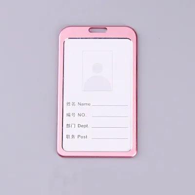 Aluminium Alloy Employee Name ID Card Cover Metal Work Identity Badge ID Business Case Credit Card Holder Wallet Case