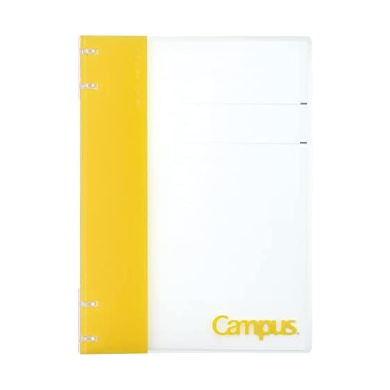 Папка-регистратор KOKUYO Loose Leaf Binder B5 Campus, которую можно использовать как блокнот, 26 отверстий, желтый Lu-NP704Y