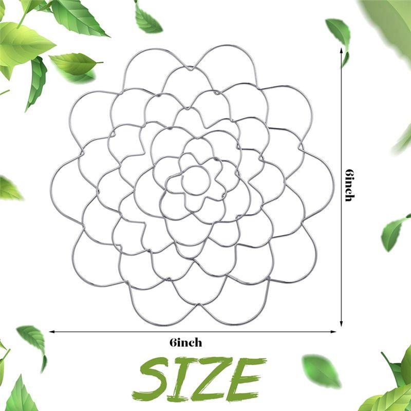 M-Modern-Flower Frog Metal Flower Insert Lid Flower Grid Wire Flower Arranging Tool (6 Inch) 6Piece