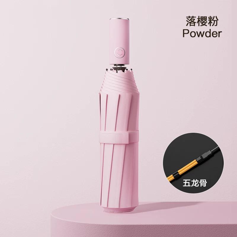 Fully Automatic Wind-Resistant Umbrella for Students, Reinforced and Thickened, Foldable, Dual-Use for Sun and Rain, Suitable for Both Men and Women