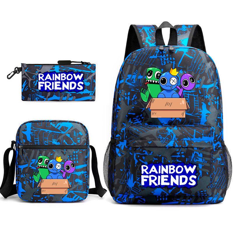Rainbow Friends Gra Rainbow Friends Plecak Szkoła Podstawowa Torba Szkolna Gwiazda Zestaw Trzech Sztuk