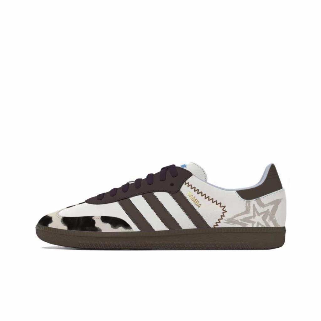 Adidas Originals SAMBA OG Slip Resistant Abrasion Resistant Low top Skateboard Shoes Unisex IG1024(Team465-)