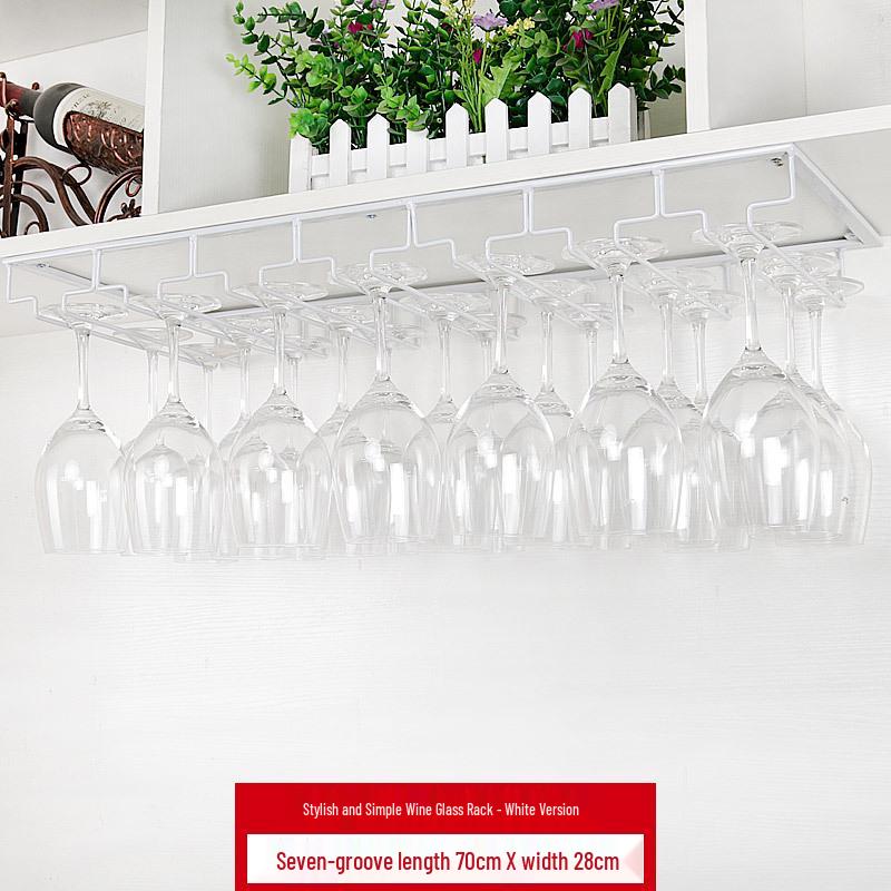 Upside-Down Red Wine Glass Rack for Hanging in Cabinets