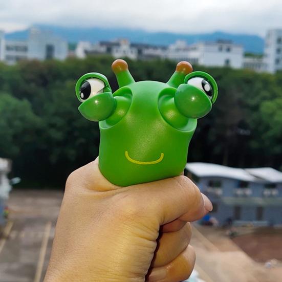 1/2/3Pcs Popping Eye Cabbage Worm Toy Anxiety Stress Relief Caterpillar Squeeze Pinch