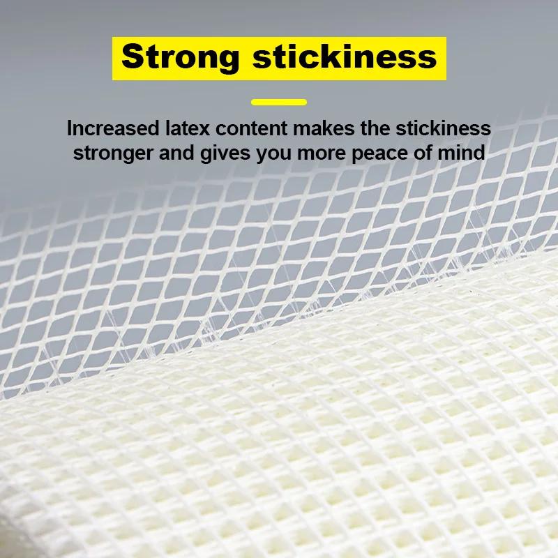 Grid Self adhesive wall crack prevention mesh with glass fiber mesh cloth cover gypsum alkali resistant tape wall crack repair