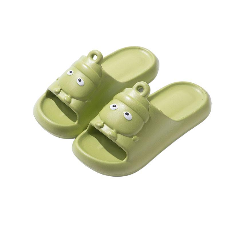 

Женские летние мультяшные тапочки 2025: Нескользящие, Толстая подошва, EVA Домашние тапочки для ванной 40-41 (fits 39-40) светло-зеленый