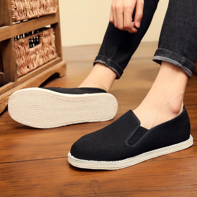 Men's Old Beijing Cloth Shoes – Spring/Autumn Casual Shoes for Middle-Aged and Elderly with Thousand-Layer Sole