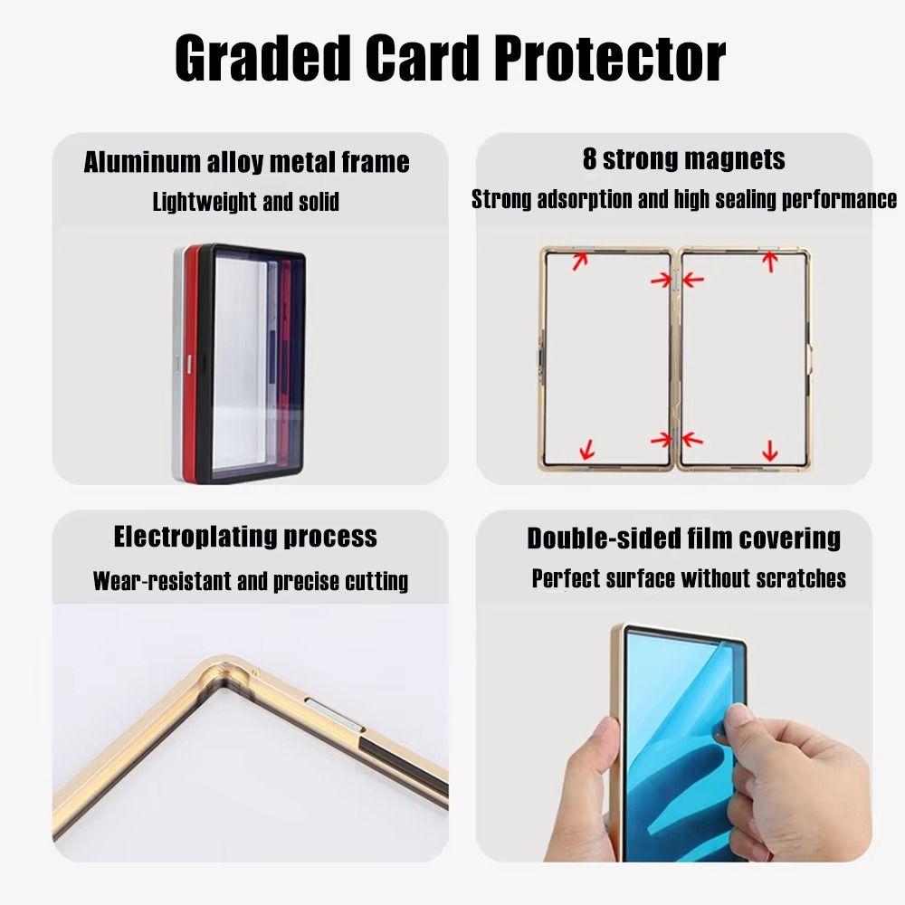 Scratch Resistant PSA/CGC Card Case Aluminum Zinc Zinc Alloy Graded Cards Protect Card Sleeve