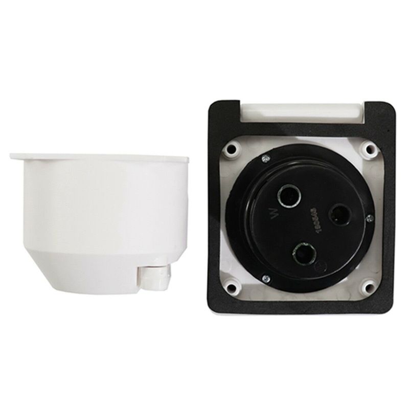 Car Motorhome Supplies Waterproof RV Boat Power Outlet 30A 3 Pin Torsion Lock Caravan Connection Socket Plug