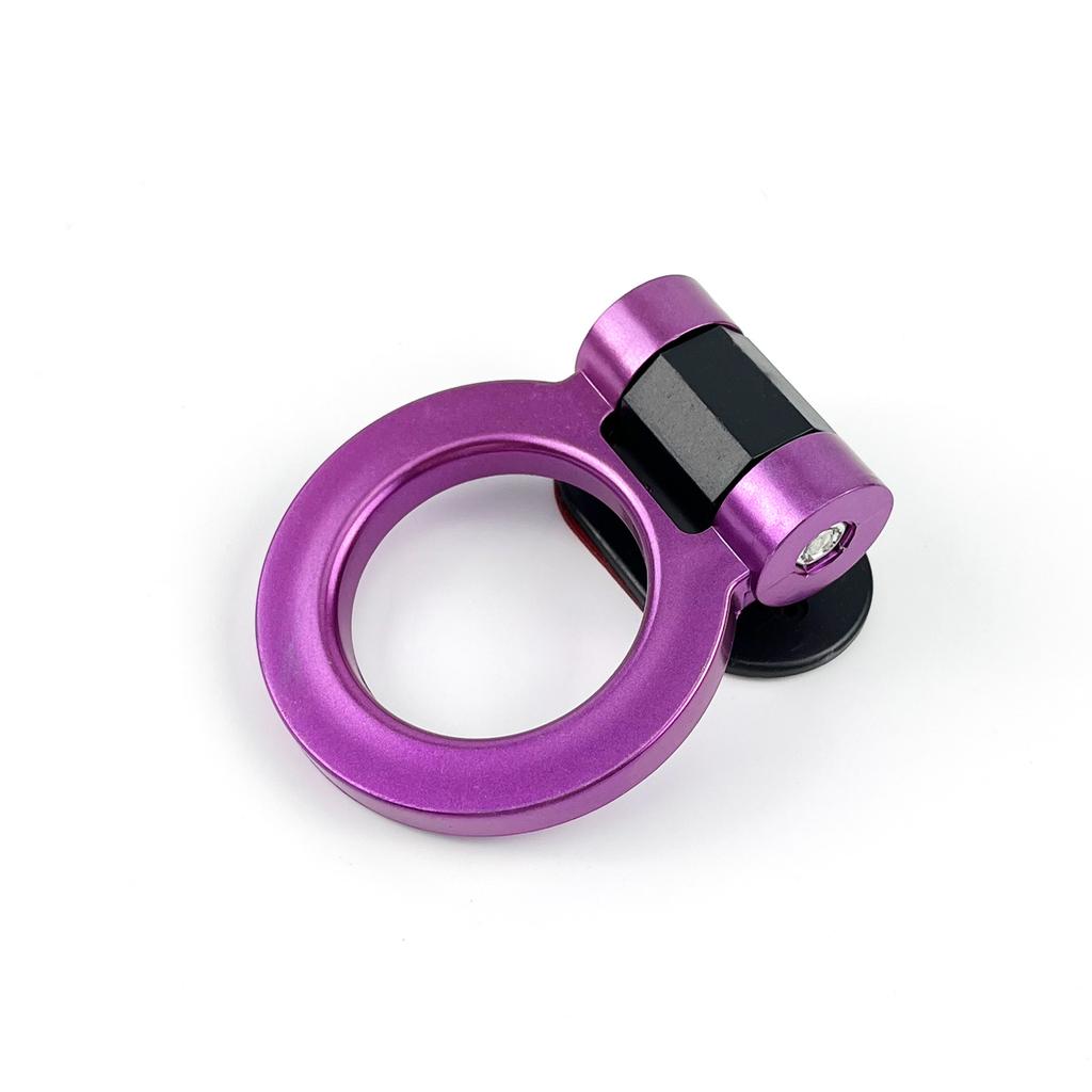 Car Modification Trend Universal Decorative Circular Trailer Hook ABS Adhesive Non-destructive Trailer Hook Adjustable Plastic Trailer Ring
