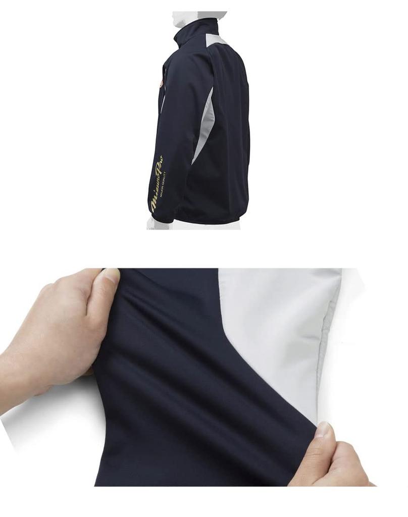 MIZUNO Tech Shield Baseball Size 2XO Shirt, Apparel, Unisex, 12JE8W0271, 71 Black/Silver,