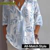 Women's Fashion Casual Long Sleeve POLO Neck Blouses & Shirts