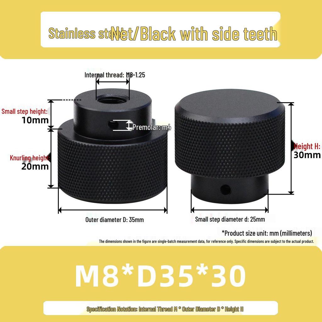 Hongkangming Stainless Steel Knurled Hand-Twist Nut for M3-M12.
