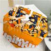 Haikyu Print Automatic Umbrella, 8 Rib Iron Frame, Plastic Handle, Suitable for Outdoor Travel &Daily , Ideal Gift
